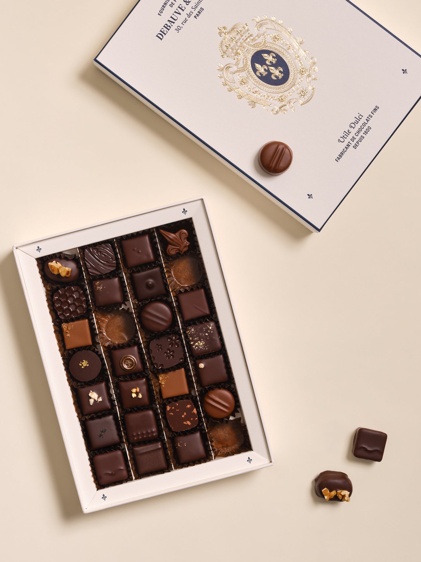 Les Ganaches et Pralinés (28 chocolats)