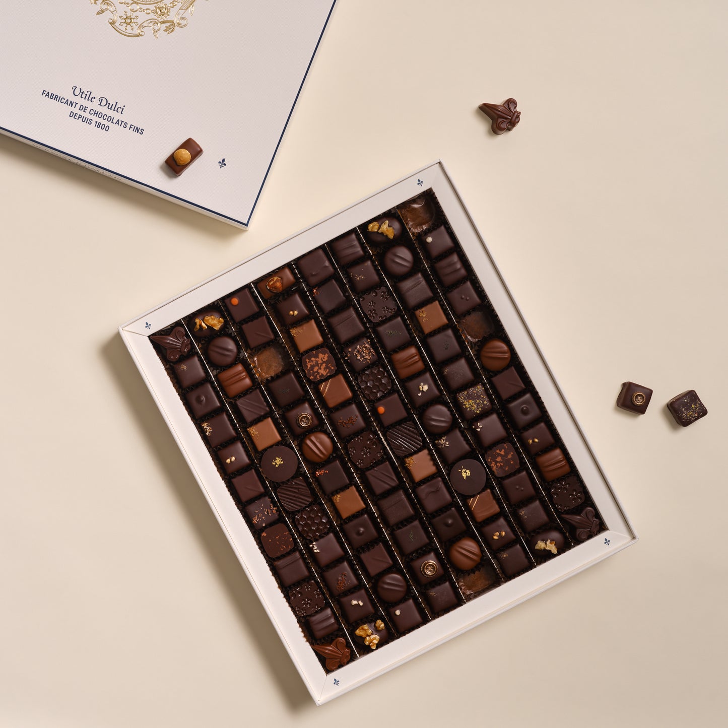 Les Ganaches et Pralinés (126 chocolats)