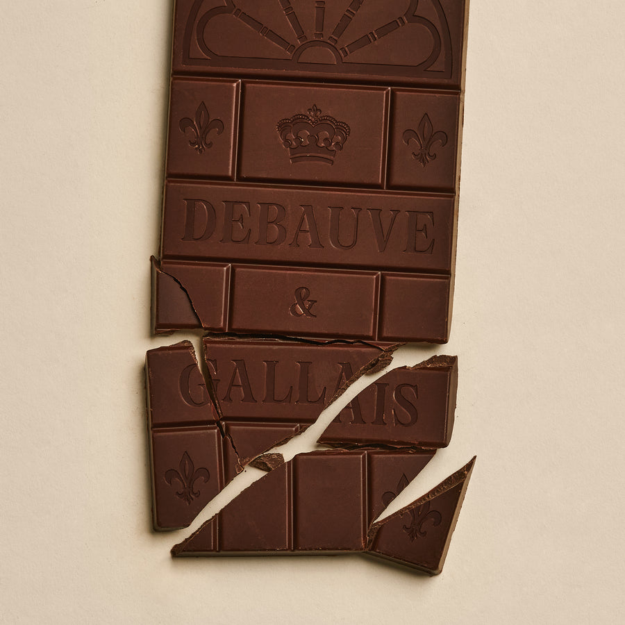Tablette de chocolat noir 70%, origine Papouasie