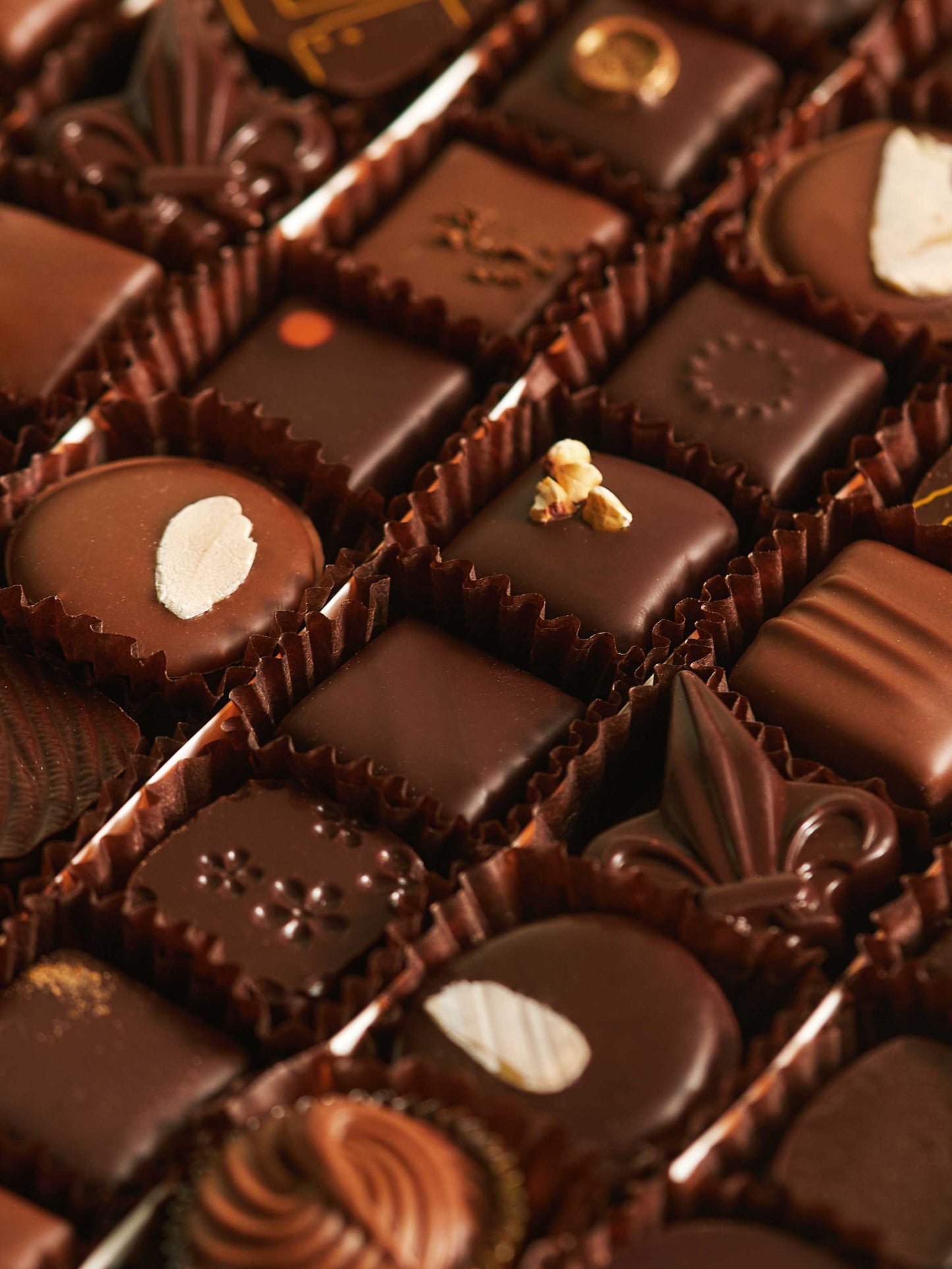 Les chocolats Noirs et Laits (96 chocolats)